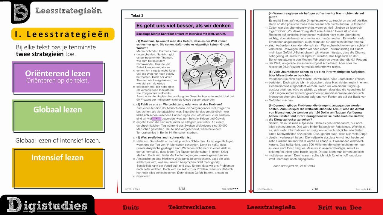 Digistudies - Leesstrategieën - Duits Examen Havo